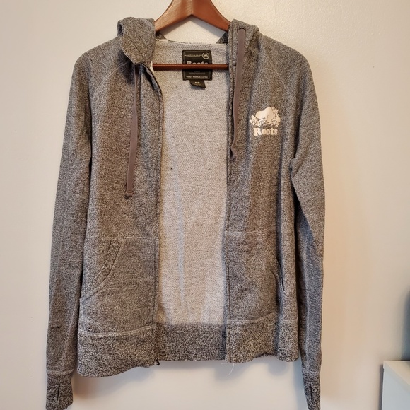 Roots Gray Zip-Up Hoodie - Picture 4 of 7